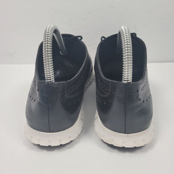 Cole Haan Zerogrand Women's Black Leather Wingtip Oxford Shoes W18202 US Size 8B - Picture 4 of 9